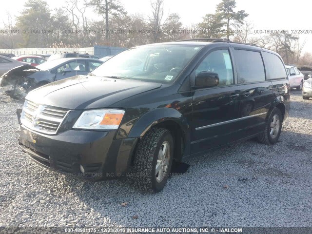 2D4RN5D19AR261212 - 2010 DODGE GRAND CARAVAN SXT BLACK photo 2