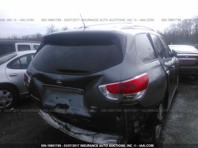 5N1AR2MM3FC665383 - 2015 NISSAN PATHFINDER S/SV/SL/PLATINUM 灰色 照片 4