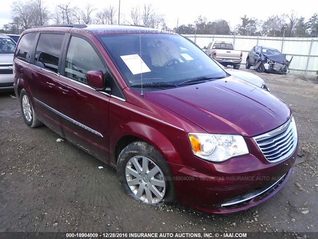 2C4RC1BG6DR669982 - 2013 CHRYSLER TOWN & COUNTRY TOURING RED photo 1