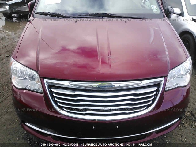 2C4RC1BG6DR669982 - 2013 CHRYSLER TOWN & COUNTRY TOURING RED photo 10