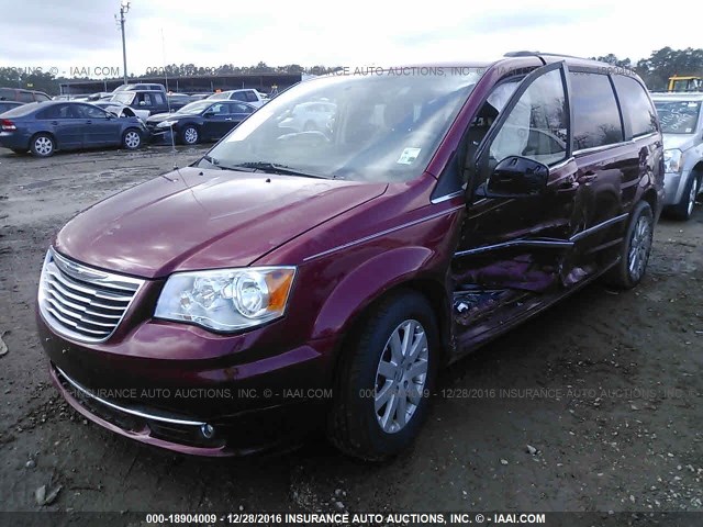 2C4RC1BG6DR669982 - 2013 CHRYSLER TOWN & COUNTRY TOURING RED photo 2