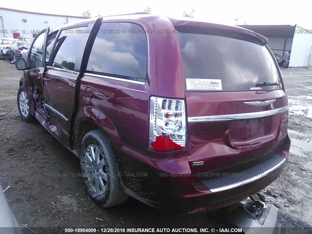 2C4RC1BG6DR669982 - 2013 CHRYSLER TOWN & COUNTRY TOURING RED photo 3