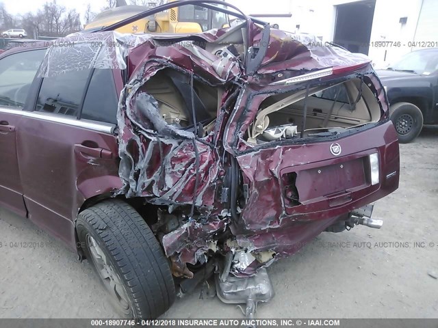 1GYEE637860222307 - 2006 CADILLAC SRX MAROON photo 6