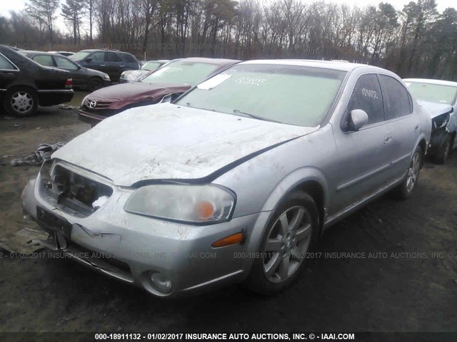 JN1DA31A43T400933 - 2003 NISSAN MAXIMA GLE/SE GRAY photo 2