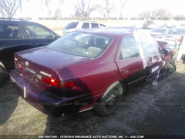 JT2BG22K3W0220118 - 1998 TOYOTA CAMRY CE/LE/XLE RED photo 4