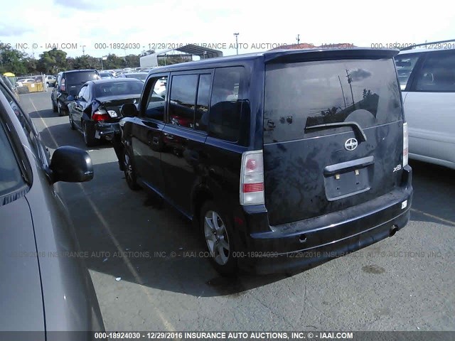JTLKT324X50211302 - 2005 TOYOTA SCION XB BLACK photo 3