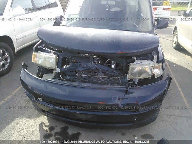 JTLKT324X50211302 - 2005 TOYOTA SCION XB BLACK photo 6