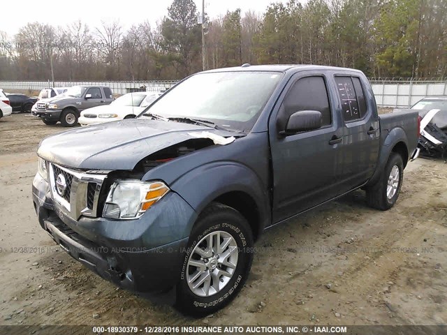 1N6AD0ER3EN757059 - 2014 NISSAN FRONTIER S/SV/SL/PRO-4X BLUE photo 2