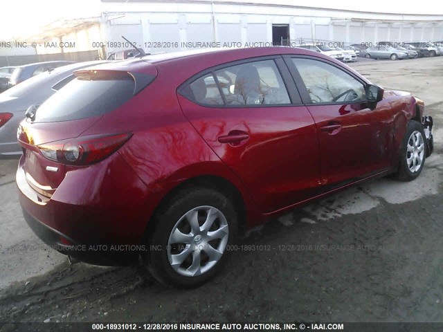 3MZBM1K74FM216787 - 2015 MAZDA 3 RED photo 4