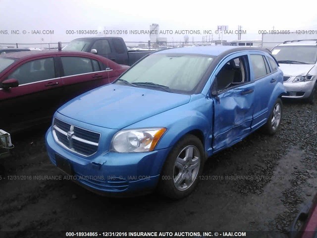 1B3HB48B78D675229 - 2008 DODGE CALIBER SXT BLUE photo 2