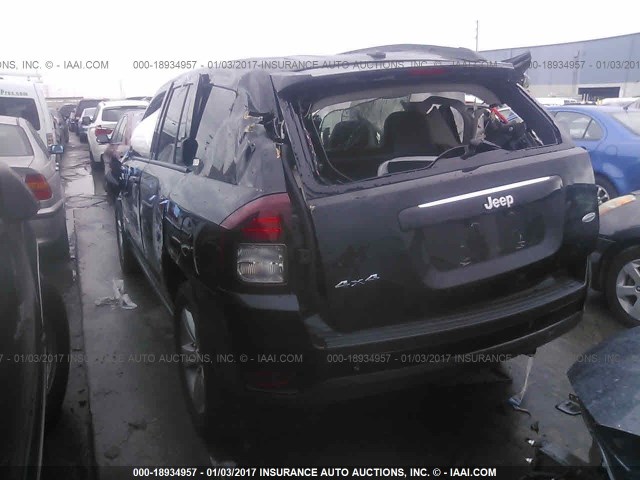 1C4NJDEB6GD663564 - 2016 JEEP COMPASS LATITUDE 黑色 照片 3