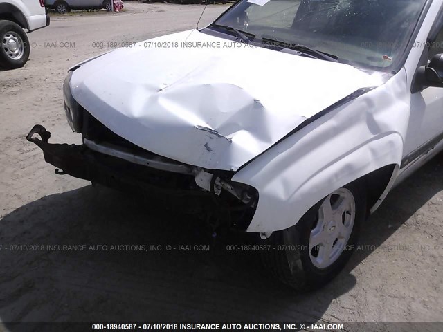 1GNDT13S832252767 - 2003 CHEVROLET TRAILBLAZER  WHITE photo 6