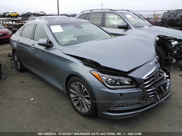 KMHGN4JE0GU139531 - 2016 HYUNDAI GENESIS 3.8L GRAY photo 1