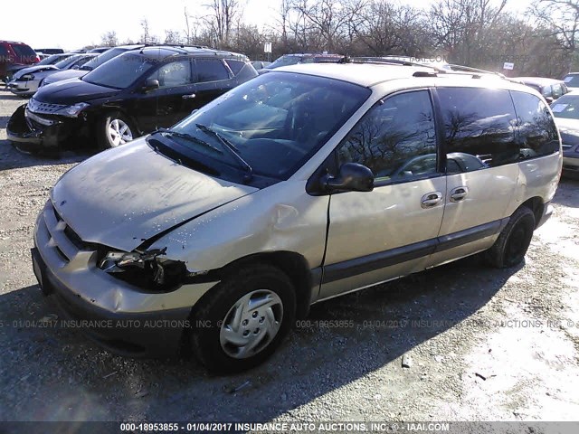 1B4GP45G8XB916167 - 1999 DODGE CARAVAN SE/SPORT GOLD photo 2