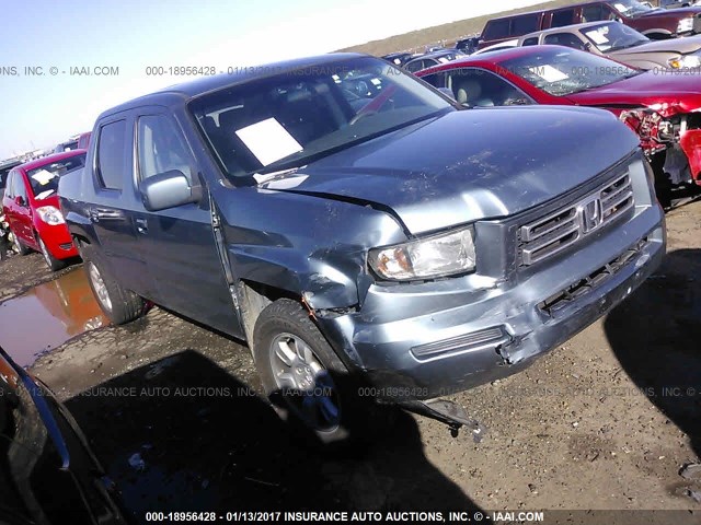 2HJYK16486H513672 - 2006 HONDA RIDGELINE RTS Dark Blue photo 1