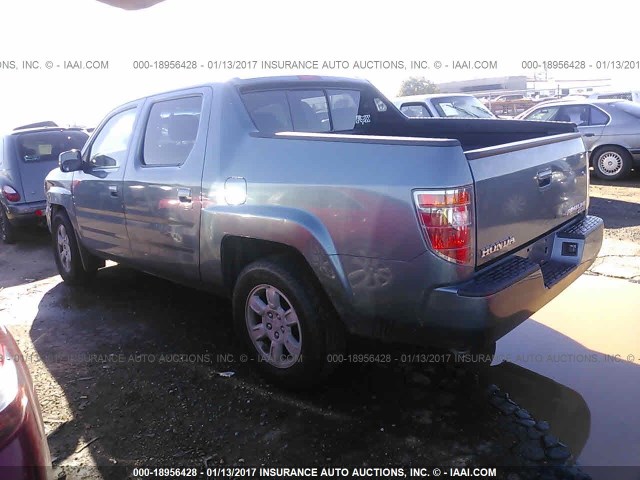 2HJYK16486H513672 - 2006 HONDA RIDGELINE RTS Dark Blue photo 3