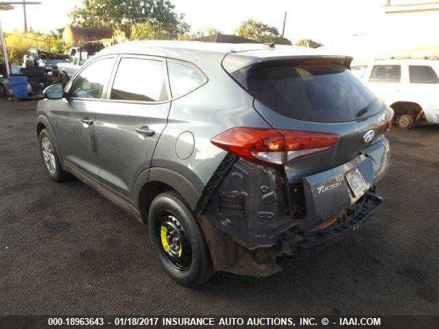 KM8J3CA41GU077277 - 2016 HYUNDAI TUCSON LIMITED/SPORT AND ECO/SE GRAY photo 3