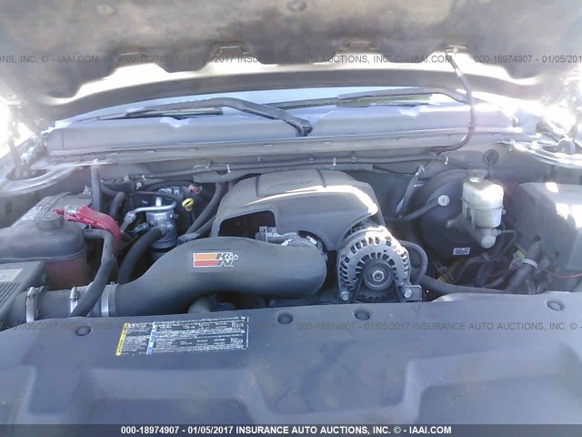 2GCEK13MX71599606 - 2007 CHEVROLET SILVERADO K1500 CREW CAB GRAY photo 10