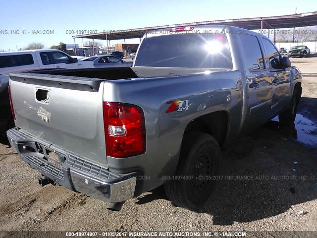 2GCEK13MX71599606 - 2007 CHEVROLET SILVERADO K1500 CREW CAB GRAY photo 4