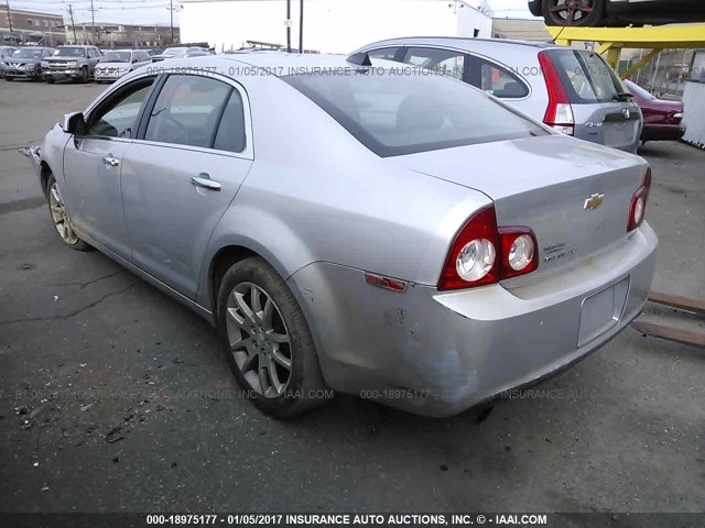 1G1ZG5E7XCF261023 - 2012 CHEVROLET MALIBU LTZ 银色 照片 3