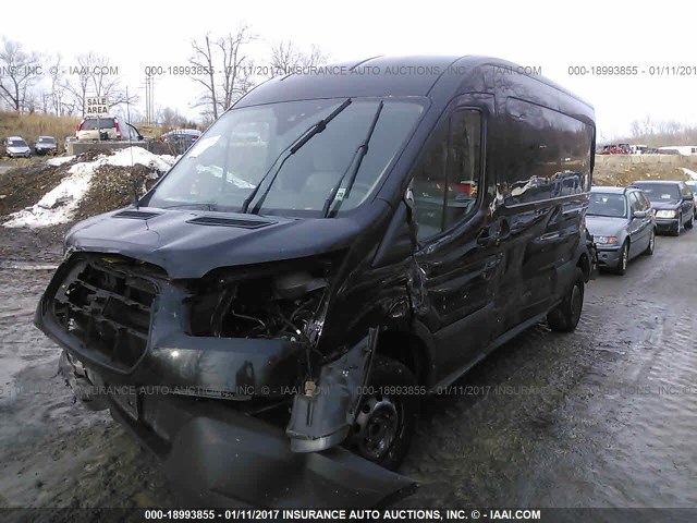 1FTNR2CM8FKA98505 - 2015 FORD TRANSIT T-250 BLACK photo 2