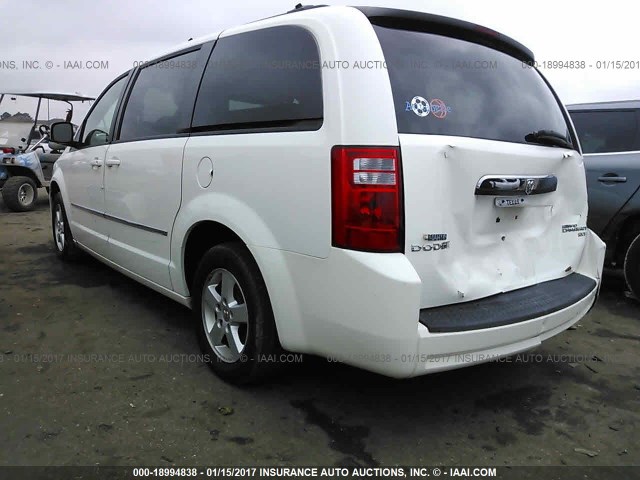 2D4RN5D12AR154969 - 2010 DODGE GRAND CARAVAN SXT WHITE photo 3