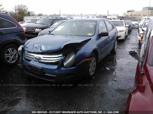 3FAHP06Z19R112362 - 2009 FORD FUSION S BLUE photo 2