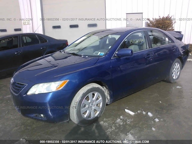 4T1BE46K27U067319 - 2007 TOYOTA CAMRY NEW GENERAT CE/LE/XLE/SE BLUE photo 2
