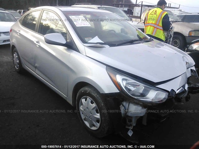 KMHCT4AE7DU490985 - 2013 HYUNDAI ACCENT GLS/GS SILVER photo 1