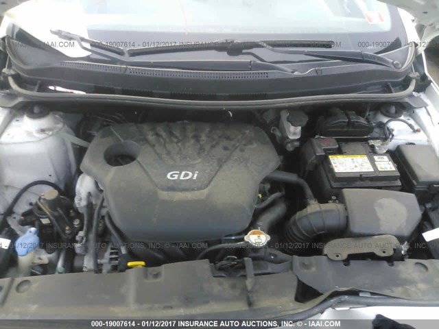 KMHCT4AE7DU490985 - 2013 HYUNDAI ACCENT GLS/GS SILVER photo 10