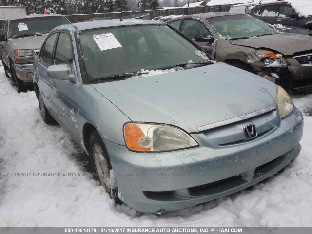 JHMES96633S031900 - 2003 HONDA CIVIC HYBRID Light Blue photo 1