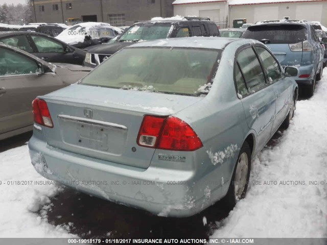 JHMES96633S031900 - 2003 HONDA CIVIC HYBRID Light Blue photo 4