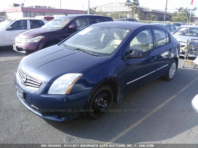 3N1AB6AP6BL654345 - 2011 NISSAN SENTRA 2.0/2.0S/SR/2.0SL BLUE photo 2