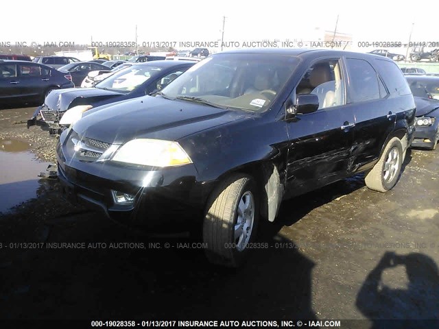 2HNYD18243H503849 - 2003 ACURA MDX BLACK photo 2