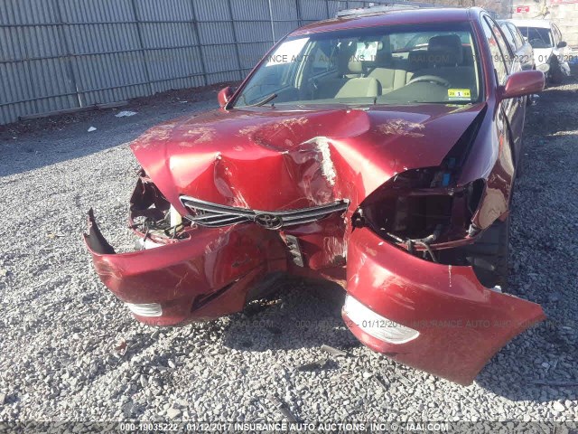 4T1BE32K66U123955 - 2006 TOYOTA CAMRY LE/XLE/SE წითელი ფოტო 6