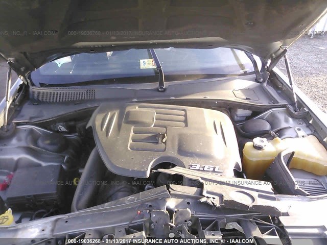 2C3CCABGXCH274802 - 2012 CHRYSLER 300 V6 GRAY photo 10