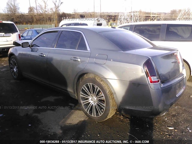 2C3CCABGXCH274802 - 2012 CHRYSLER 300 V6 GRAY photo 3