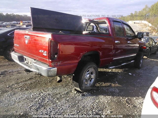 3D7KS28C86G103240 - 2006 DODGE RAM 2500 ST/SLT/LARAMIE წითელი ფოტო 4