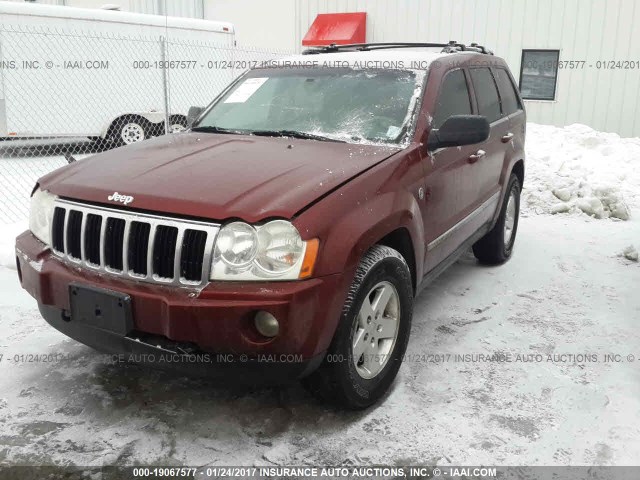 1J8HR58N37C594879 - 2007 JEEP GRAND CHEROKEE LIMITED RED photo 2