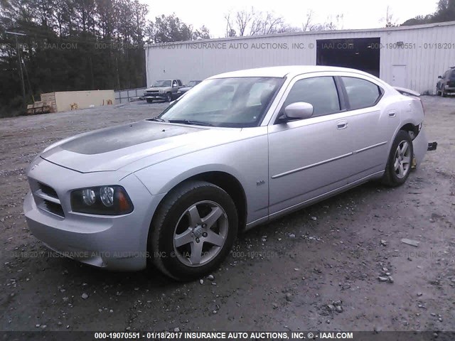 2B3CA3CV7AH312477 - 2010 DODGE CHARGER SXT SILVER photo 2