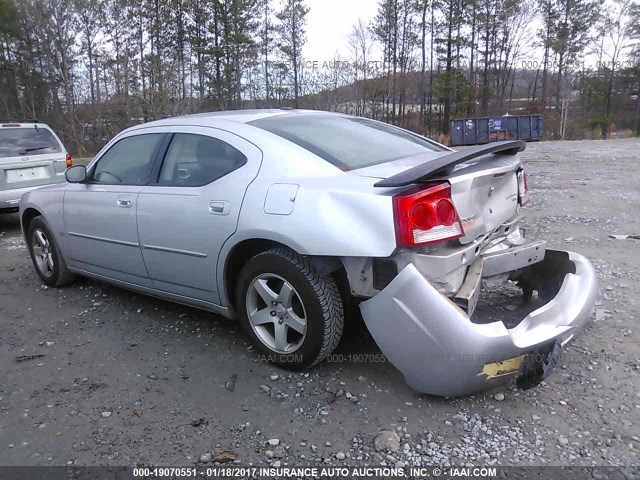 2B3CA3CV7AH312477 - 2010 DODGE CHARGER SXT SILVER photo 3