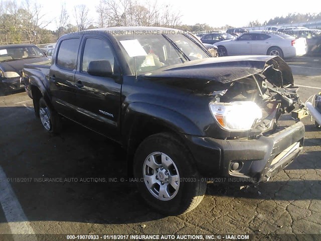 5TFJX4GN3EX029645 - 2014 TOYOTA TACOMA DOUBLE CAB BLACK photo 1