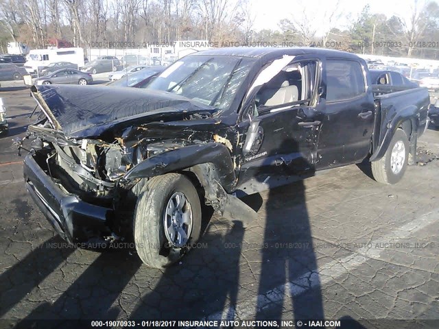 5TFJX4GN3EX029645 - 2014 TOYOTA TACOMA DOUBLE CAB 黑色 照片 2