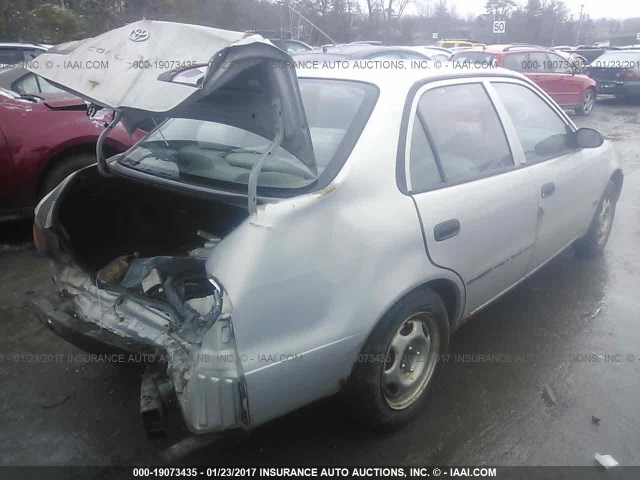 2T1BR12E0XC178889 - 1999 TOYOTA COROLLA VE/CE/LE SILVER photo 4