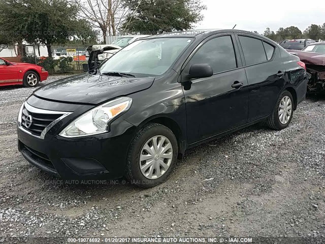 3N1CN7AP3FL816766 - 2015 NISSAN VERSA S/S PLUS/SV/SL BLACK photo 2