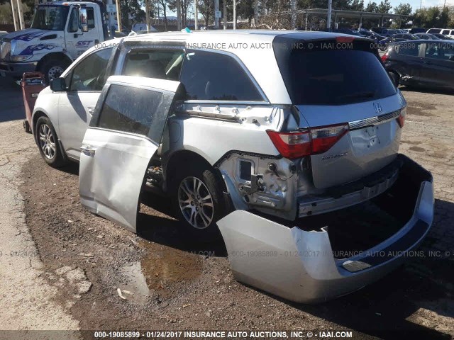 5FNRL5H62CB045273 - 2012 HONDA ODYSSEY EXL GRAY photo 3