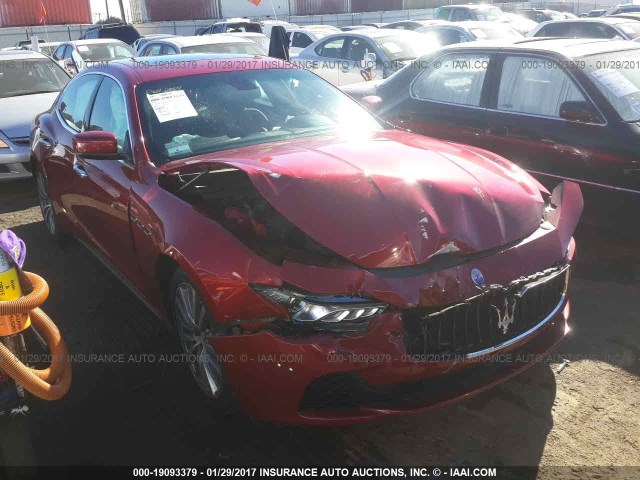 ZAM57XSA0F1149605 - 2015 MASERATI GHIBLI RED photo 1