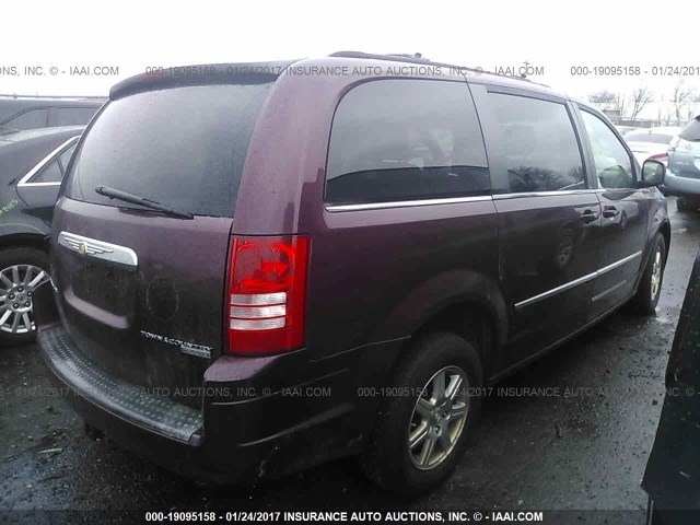 2A8HR54129R611569 - 2009 CHRYSLER TOWN & COUNTRY TOURING RED photo 4