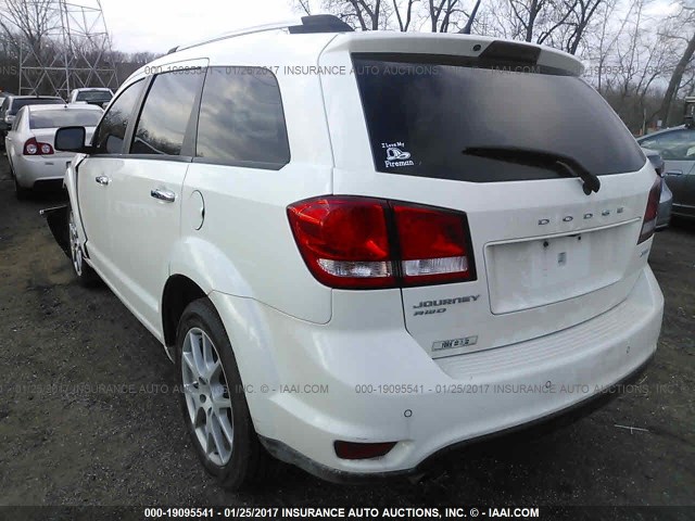 3D4PH3FG4BT534933 - 2011 DODGE JOURNEY CREW WHITE photo 3