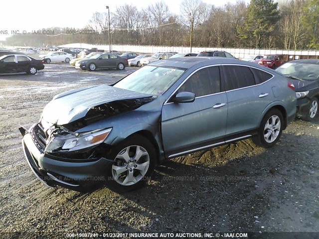 5J6TF3H36DL002698 - 2013 HONDA CROSSTOUR EX BLUE photo 2